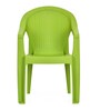 Exotica Plastic Chair in Green Finish, Set of 2
