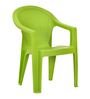 Exotica Plastic Chair in Green Finish, Set of 2