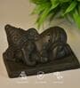 Exotically Ganesha Brown Terracotta Showpiece