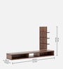 Expo TV Unit In Columbian Walnut Colour