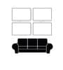Exquisite Four-Painting Wall Art Set Canvas Paintings Abstract Print White Frame