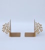 Exquisite Tree of Life Golden Metal Bookend