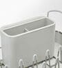 Extend Steel Expandable dish rack with draining spout