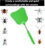 Extendable Fly Swatters, Strong Fly Killer, with Stainless Steel Telescopic Handle