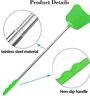 Extendable Fly Swatters, Strong Fly Killer, with Stainless Steel Telescopic Handle