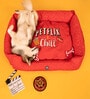Flix Chill- Extra Large Red & White Fabric Pet Bed