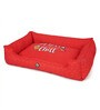 Flix Chill- Extra Large Red & White Fabric Pet Bed