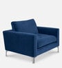 Extraordinary Fabric Lounge Chair in Blue Colour