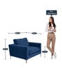 Extraordinary Fabric Lounge Chair in Blue Colour