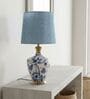Blue Eye in the Sky Metal Enamel Table Lamp