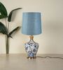 Blue Eye in the Sky Metal Enamel Table Lamp