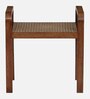 Eyges Mango Wood End Table In Walnut Finish