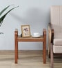 Eyges Mango Wood End Table In Walnut Finish