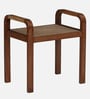 Eyges Mango Wood End Table In Walnut Finish