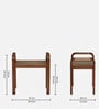 Eyges Mango Wood End Table In Walnut Finish