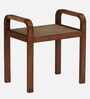 Eyges Mango Wood End Table In Walnut Finish