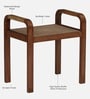 Eyges Mango Wood End Table In Walnut Finish