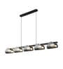 Eyvinsa Striped Glass Sheet Linear Pendant Light