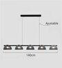 Eyvinsa Striped Glass Sheet Linear Pendant Light