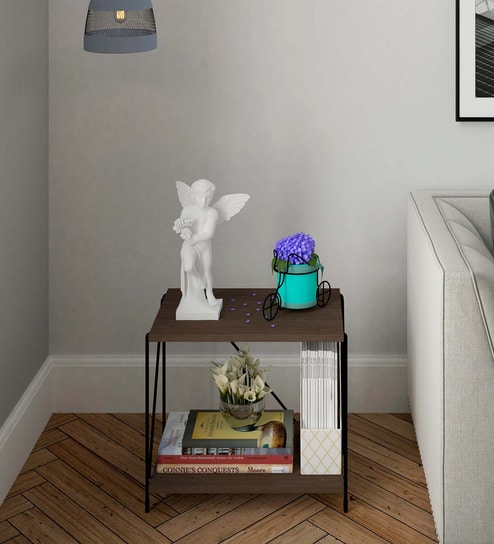 Ezbo 400 End Tables in Walnut Finish