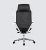 Florida Breathable Mesh Ergonic Chair in Black Colour with Headrest