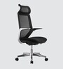 Florida Breathable Mesh Ergonic Chair in Black Colour with Headrest