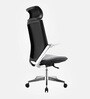 F1 Leatherette Executive Chair in Black Colour Cushion