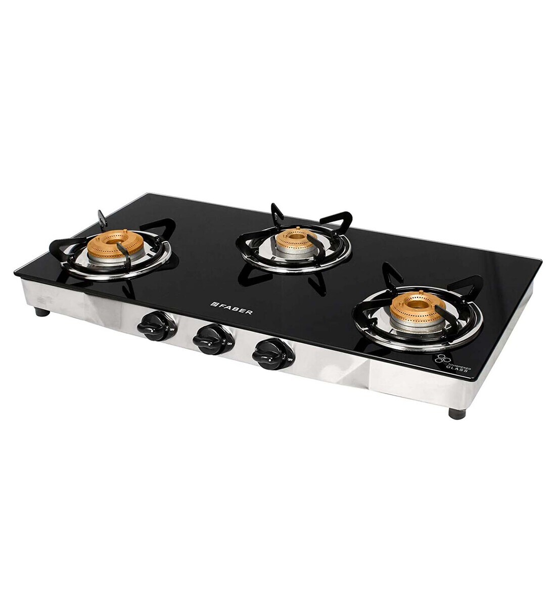 Buy FABER 3 Burner HOB COOKTOP JUMBO 3BB SS Online Gas Stoves Gas Stoves Appliances