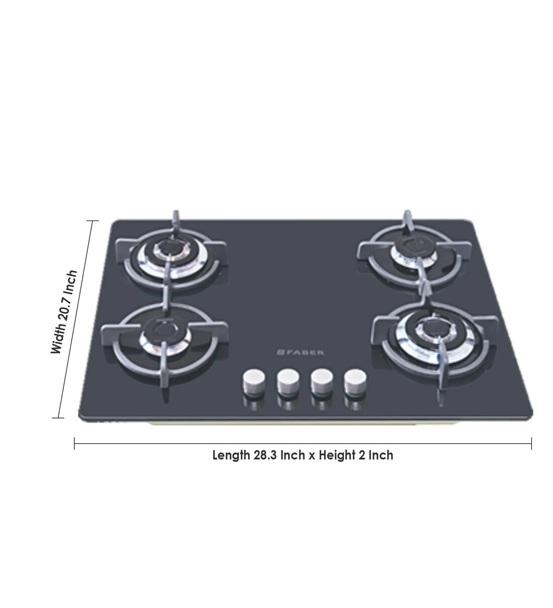 Buy FABER 4 Burner Auto Ignition BuiltIn Hob (GB724MT) Online Hobs
