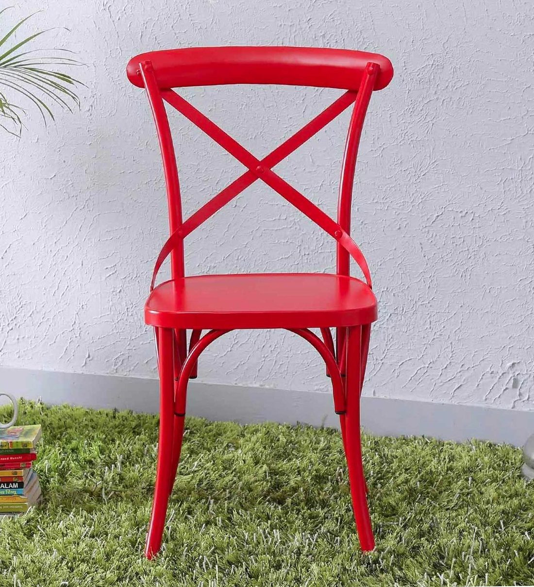 Buy Fabian Dining Chair (Set Of 2) In Red Colour Bohemiana By