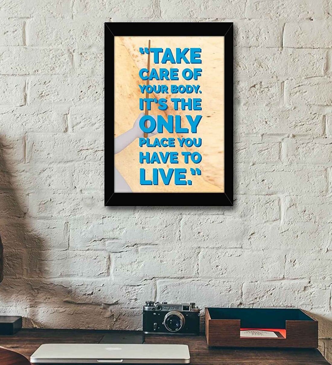 Buy Fabric Inspirational Quote Frame Art Print By Tied Ribbons at 38 OFF by Tied Ribbons