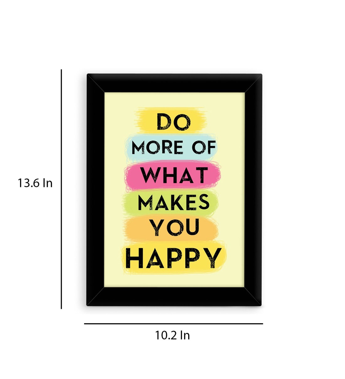 Buy Fabric Inspirational Quote Frame Art Print By Tied Ribbons Online