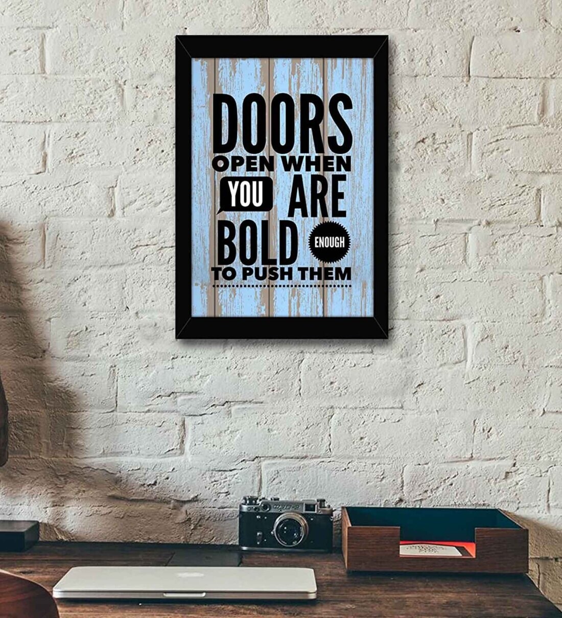 Buy Fabric Inspirational Quote Frame Art Print at 25 OFF by Tied Ribbons Pepperfry