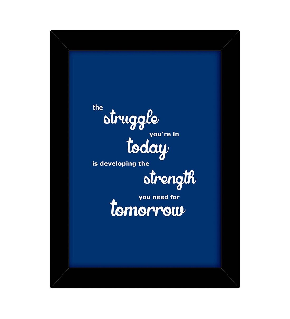 Buy Fabric Inspirational Quote Frame Art Print By Tied Ribbons Online