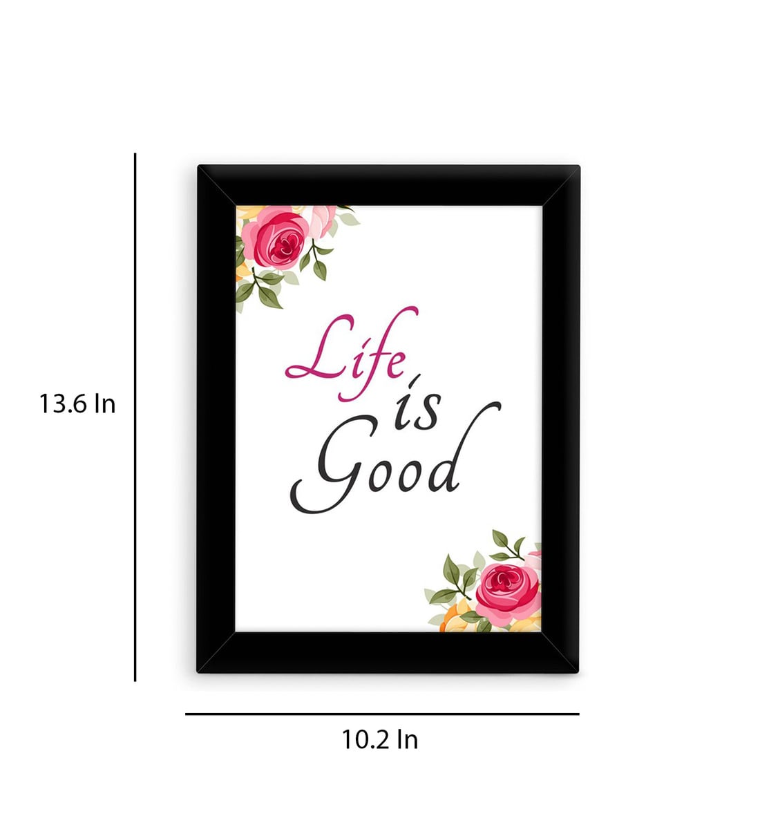 Buy Fabric Inspirational Quote Frame Art Print By Tied Ribbons Online