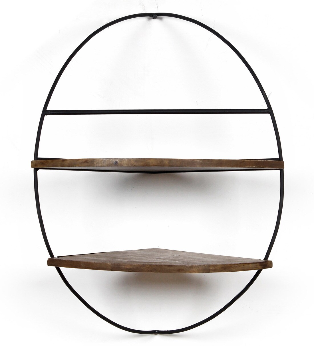 Buy Iron Corner Bathroom Shelf In Black (L 17.5, W 12.5, H 23.2