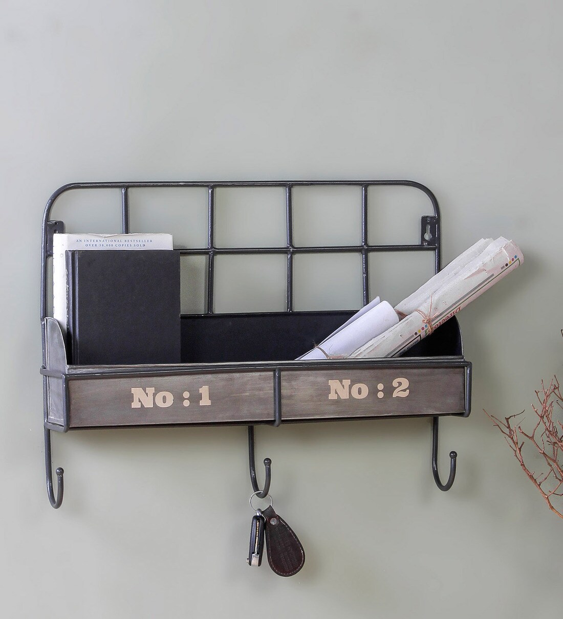 Buy Fabuliv Retro Classic Wall Shelf Online Kitchen Racks Kitchen Racks Discontinued Pepperfry Product
