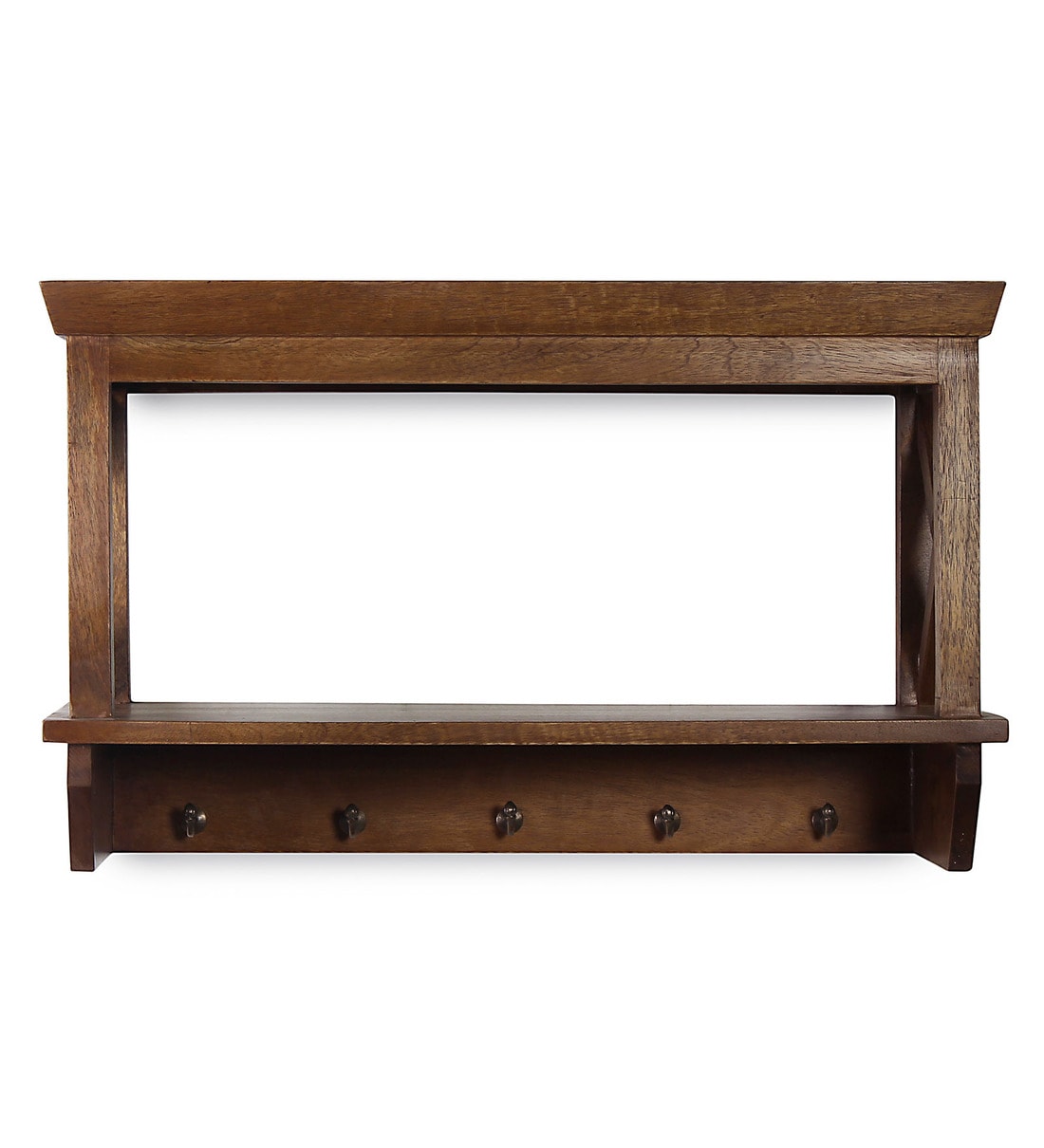 Buy Mango Wood Bathroom Shelf In Natural (L 25.5, W 10, H 15.5
