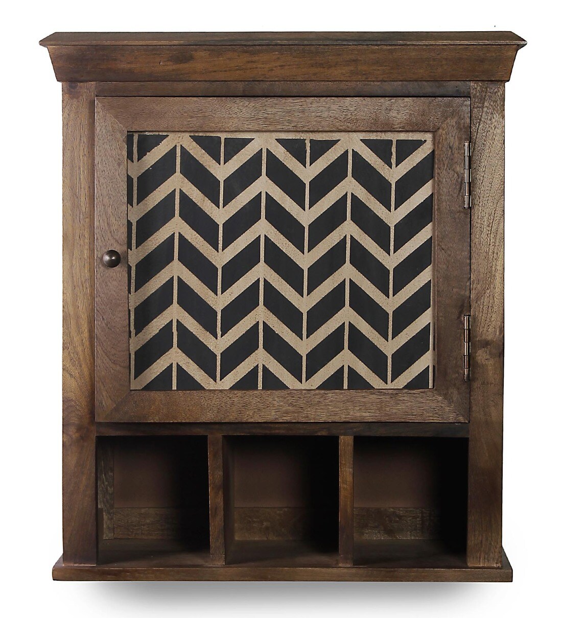 Buy Mango Wood Brown 5 Compartment Bathroom by Fabuliv Online