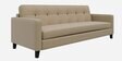 Fabio Fabric 3 Seater Sofa in Beige Colour