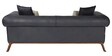 Fabiola 2 Seater Leather Sofa In Dark Blue Colour