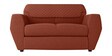 Facet 2 Seater Sofa in Brick Red Colour Facet 2 Seater Sofa in Brick Red Colour