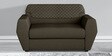 Facet 2 Seater Sofa in Coffee Brown Colour