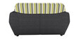 Facet Fabric 2 Seater Sofa in Steel Grey Colour