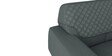 Facet 3 Seater Sofa in Steel Grey Colour