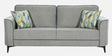 Fairfield Fabric 3 Seater Sofa in Dark Grey Colour