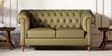 Fairmont Leatherette 2 Seater Sofa In Green Finish