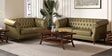 Fairmont Leatherette 2 Seater Sofa In Green Finish