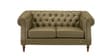 Fairmont Leatherette 2 Seater Sofa In Green Finish