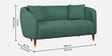 Faro 2 Seater Sofa In Pine Green Colour